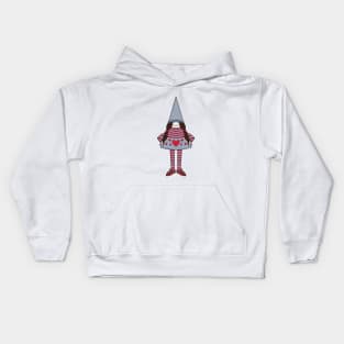 Pigtails and hearts Kids Hoodie